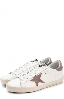 Кожаные кеды SuperStar с аппликацией Golden Goose Deluxe Brand