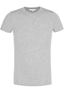 Футболка из вискозы с круглым вырезом Ermenegildo Zegna