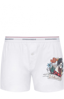 Хлопковые боксеры свободного кроя Dsquared2