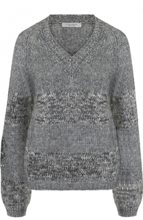 Вязаный пуловер с V-образным вырезом D.Exterior
