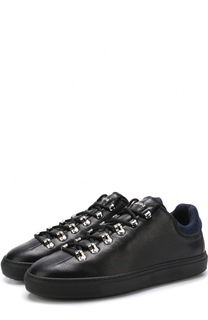 Кожаные кеды на шнуровке Dsquared2
