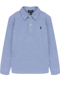 Хлопковое поло с логотипом бренда Polo Ralph Lauren