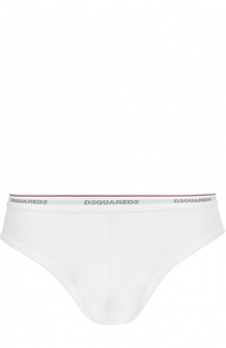 Хлопковые брифы с широкой резинкой Dsquared2