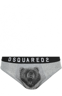 Хлопковые брифы с широкой резинкой Dsquared2