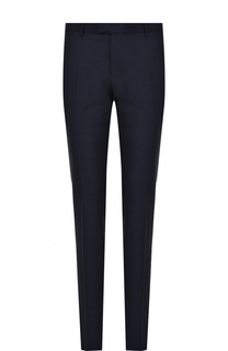 Шерстяные брюки прямого кроя BOSS