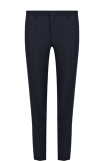 Шерстяные брюки прямого кроя BOSS