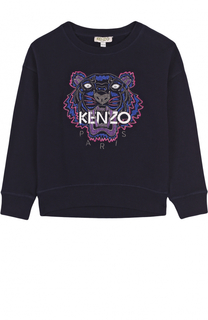 Хлопковый свитшот с вышивкой Kenzo