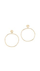 Gorjana Chloe Drop Hoop Earrings