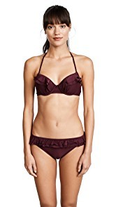 Kate Spade New York Isla Vista Ruffle Halter Bikini Top