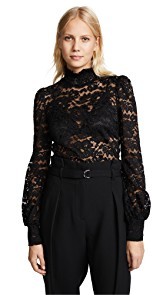 LAGENCE Samara Lace Turtleneck