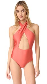 MINKPINK Just Peachy Ruched One Piece