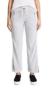 SUNDRY Velour Zip Pocket Track Pants