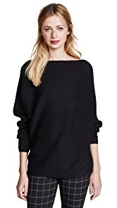 TSE Cashmere Asymmetrical Drape Sweater