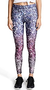 Terez Glitterally Ombre Purple Performance Leggings