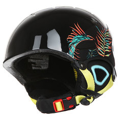 Шлем для сноуборда детский Roxy Misty True Black neon Palm