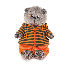 Мягкая игрушка Budi Basa Кот Басик в штанах и полосатой кофте, 25 см