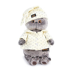 Мягкая игрушка Budi Basa Кот Басик в пижаме, 25 см