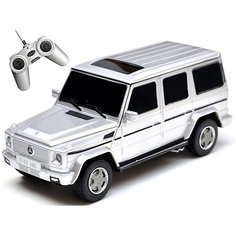 Радиоуправляемая машина Rastar "Mersedes G55" 1:24, серебряная