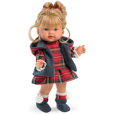 Классическая кукла Llorens Валерия в красном платье, 28 см