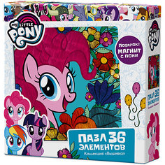 Пазл Origami "My little pony" 36 элементов + магнит Пинки Пай