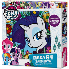 Пазл Origami "My little pony" 36 элементов + магнит Рарити