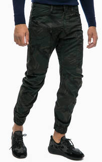 Хлопковые брюки карго с камуфляжным принтом G Star RAW