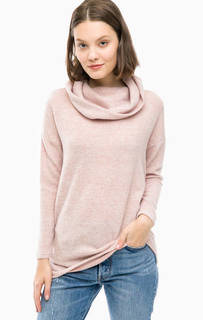 Розовый джемпер с высоким воротом Only