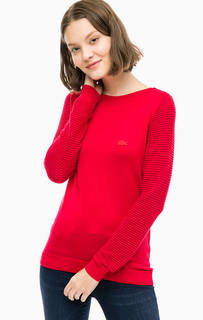 Красный джемпер с длинными рукавами Lacoste