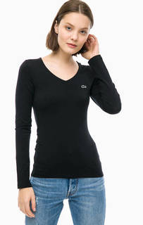 Однотонная хлопковая футболка Lacoste