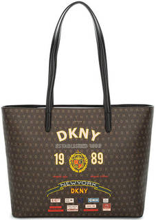 Вместительная сумка с логотипом бренда Dkny