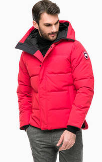 Короткий пуховик Macmillan Parka красного цвета Canada Goose