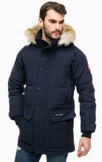 Удлиненный пуховик Emory Parka с меховой отделкой Canada Goose