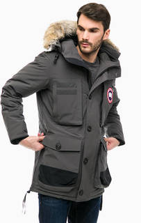 Серый пуховик Macculloch Parka с молниями по бокам Canada Goose