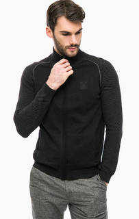 Черный хлопковый кардиган Lerros