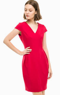 Красное платье с разрезом Trussardi Jeans