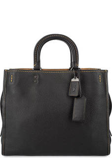 Кожаная сумка с дополнительными ручками Coach