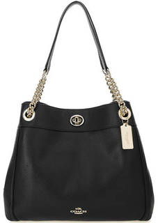 Кожаная сумка с двумя отделами Coach