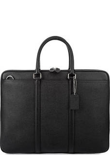Кожаная сумка с широким плечевым ремнем Coach