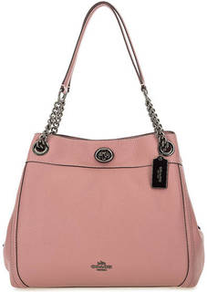 Кожаная сумка с двумя отделами Coach