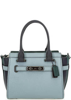 Маленькая кожаная сумка через плечо Coach