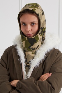 Капюшон из камуфляжного хлопка Blank.Moscow