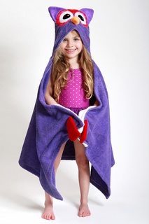 Фиолетовое полотенце с капюшоном Zoocchini