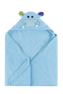 Голубое детское полотенце с капюшоном Zoocchini