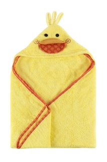 Желтое детское полотенце с капюшоном Zoocchini
