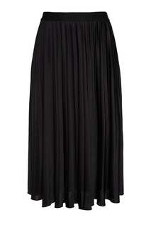 Черная плиссированная юбка Essentiel