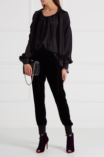 Черные бархатные брюки Ann Demeulemeester