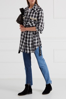 Джинсы с темными полосами Forte Couture