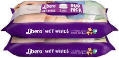 Влажные салфетки Libero Wet Wipes экономичная упаковка 128 шт.