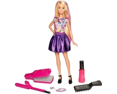 Игровой набор Barbie «Цветные локоны» 23 см