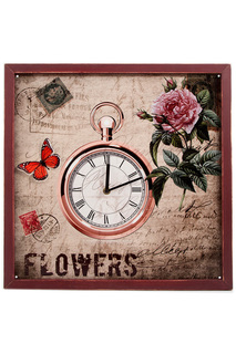 Часы настенные 43x43x2 см Русские подарки